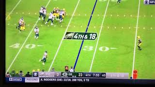 4th & 18? No Problem For Jalen Hurts throwing a touchdown pass to Greg Ward for the Eagles!