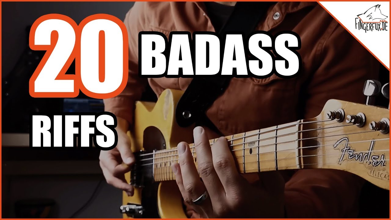 EGitarren Lieder I 20 BADASS Riffs YouTube