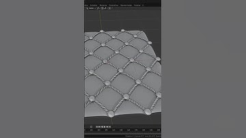 Blender tutorial Professional 3D Capitonné Pattern | Buttoned Sofa