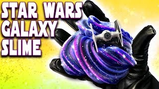 Star Wars Galaxy Slime How To! DIY Galaxy Slime Recipe without borax