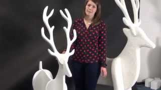 These semi 3d reindeer can come Flat packed, which are great for small storage spaces. They construct in four easy steps, the 