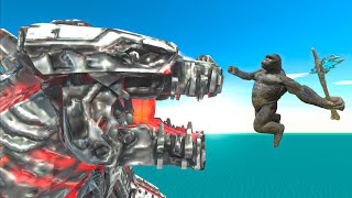 MECHAGODZILLA and Reach The Evolution Gate - Animal Revolt Battle Simulator