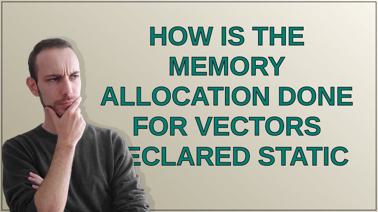 How is the memory allocation done for vectors declared static - YouTube