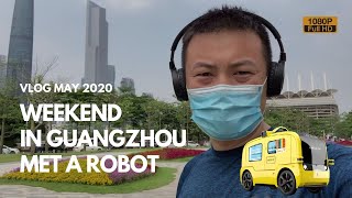 Vlog: Weekend in Guangzhou, met a Self-driving robot -Shot with iPhone SE2 (Full HD)
