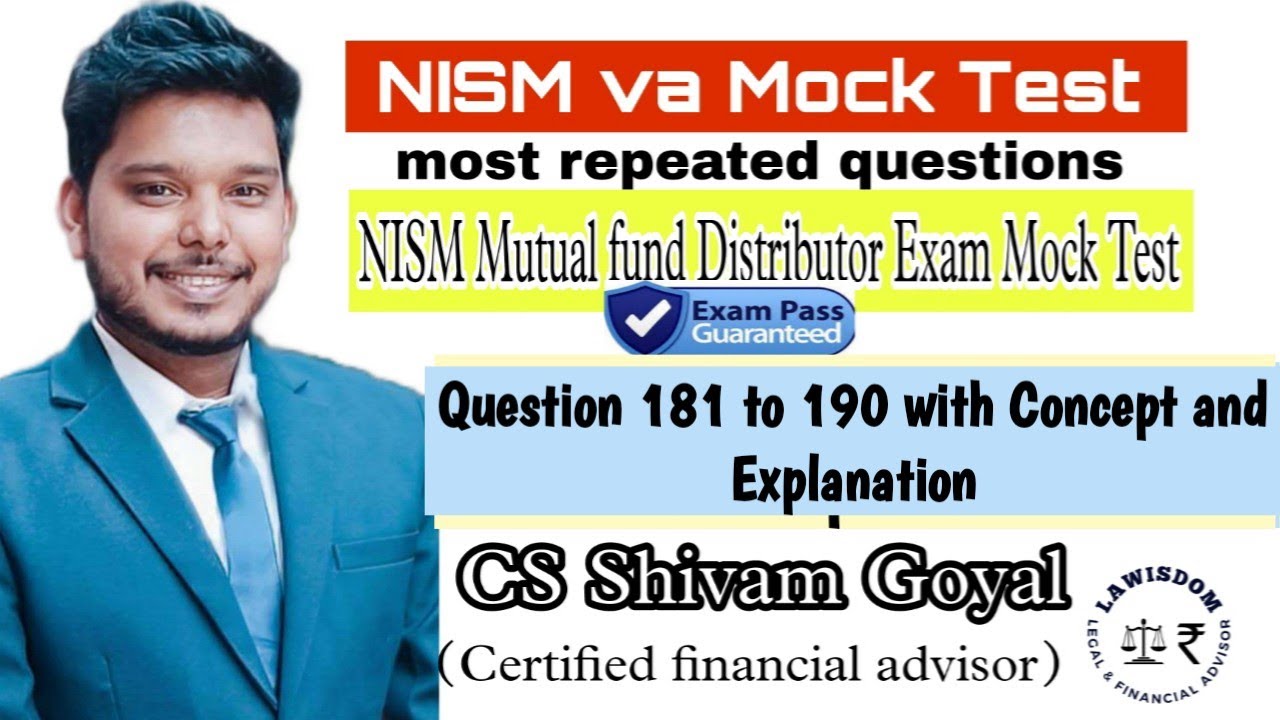 NISM VA Mock Test 181190 Mutual Fund Distributor Mock Test NISM