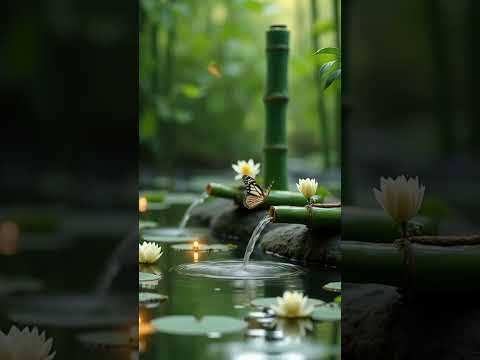 Whispers Of Bamboo Chinese Zen Waterfall Lotus Calm Ancient Harmony ASMR 