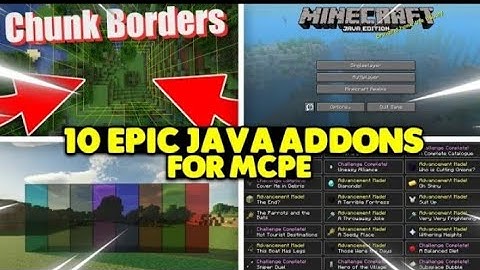 Top 10 Java addons for Minecraft pocket edition 1.17  | Turn mcpe into minecraft pc edition🔥🤯