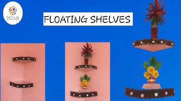 How to make super strong  and thin floating shelves | Corner Shelves | 7STAR CRAFTING