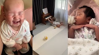 Cute Baby Funny Moments _Funniest and Adorable reaction The Cutest babies compilation Laughing happy
