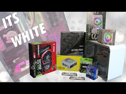 INTEL I5 10400F WHITE GAMING PC BUILD! - YouTube