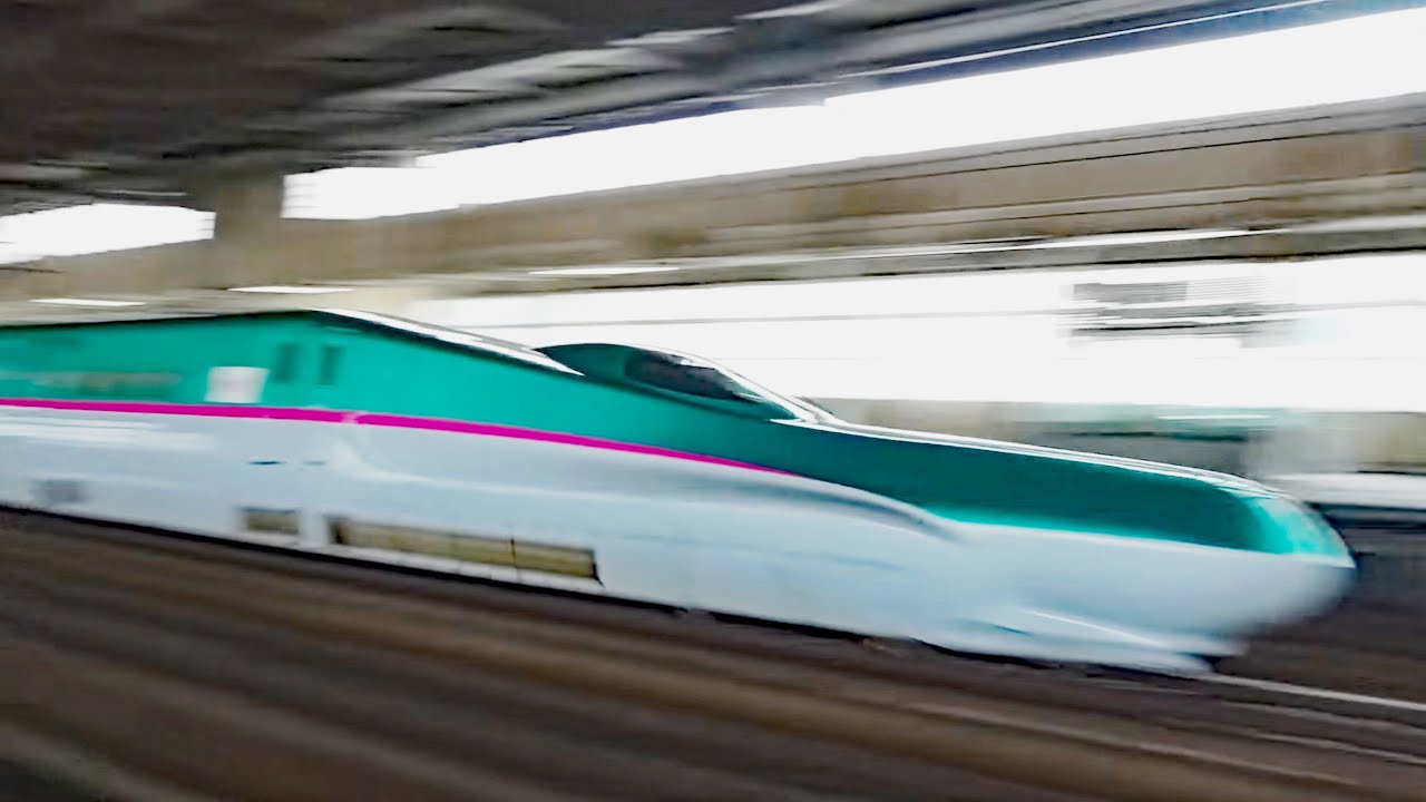 320キロで目の前を通過する新幹線に大興奮！！