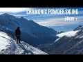 Powder skiing chamonix  gopro pov skiing runs  full sends