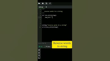 reverse words in a string #python #strings #codinginfo
