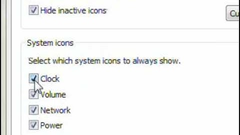 Customize the Windows Vista notification area