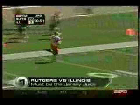 ESPN College GameDay Top Play 9-3-05 Leonard Leap (Rutgers)