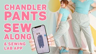 Untitled Thoughts Chandler Pants Sew Along Tutorial \& Sewing Lab App | AD