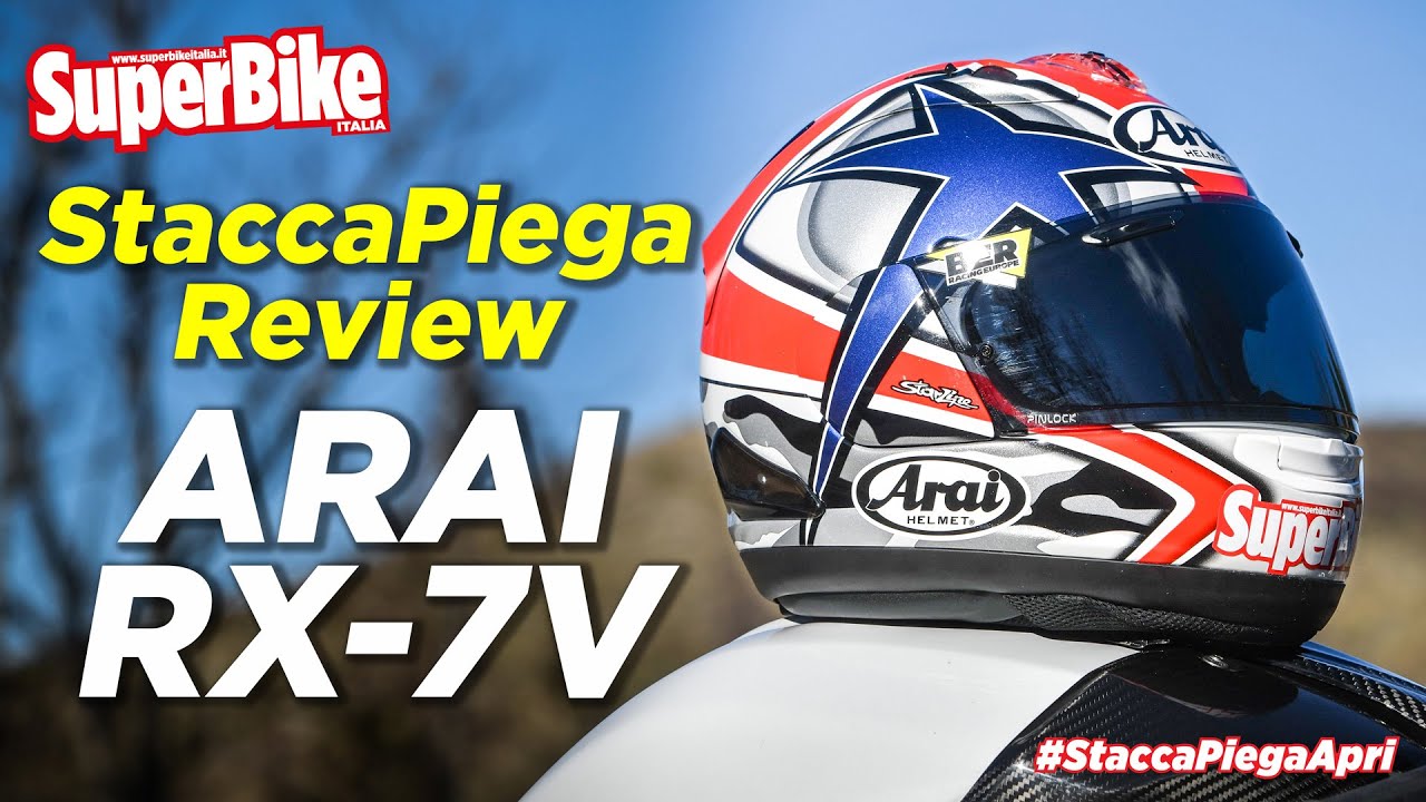 Arai RX-7V: prova completa di un casco integrale racing al top per  sicurezza e comodità - YouTube