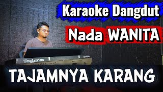 Tajamnya Karang  Dangdut   Karaoke Nada Wanita