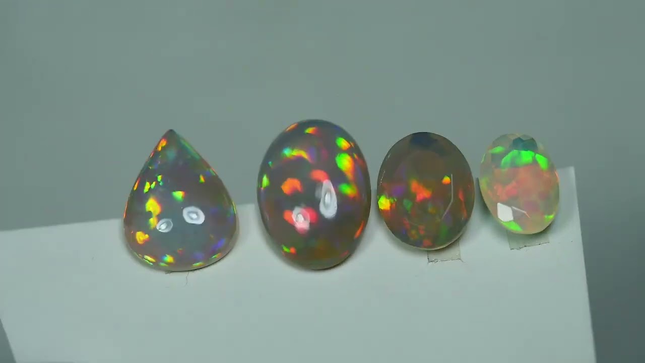 Amazing prism opal under lamp video