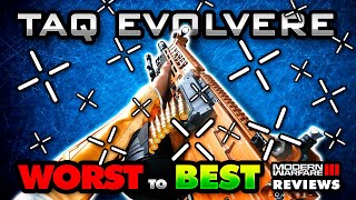 Is Unlocking the TAQ EVOLVERE Worth Your Time? - MW3 WORST to BEST Reviews