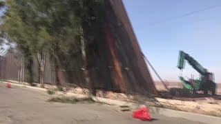 Strong winds gusting across southern california have toppled several
panels of a new barrier being installed along the u.s.-mexico border.
san diego unio...