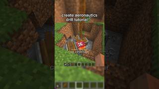 create aeronautics drill tutorial #minecraft #buildingsimulation #createmod #tutorial