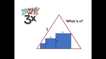 Geometry! What is the value of x with these three squares in an equilateral triangle???