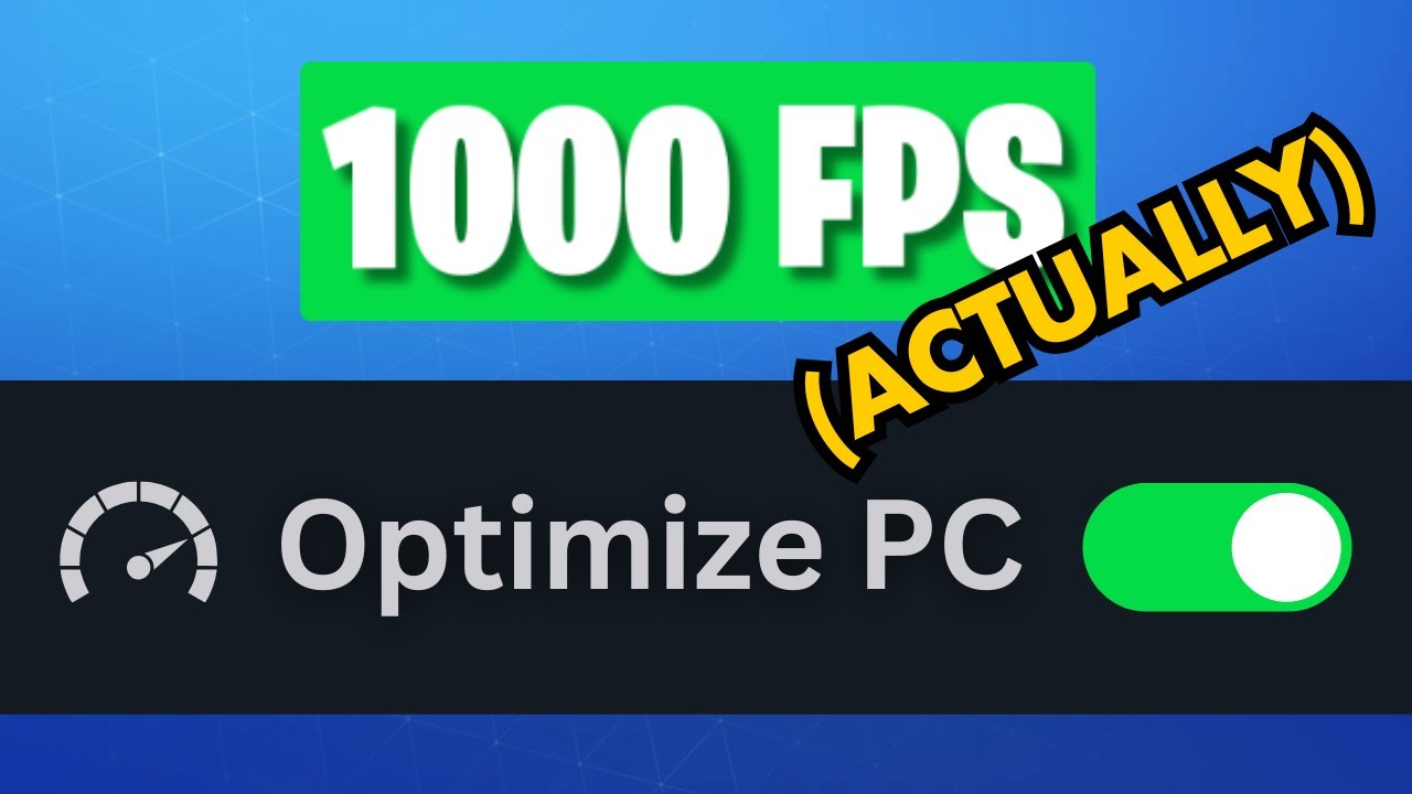 I Tested Every Windows and BIOS Optimization for FPS (A… — Transcript
