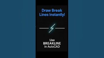 Draw Break Lines in Seconds | AutoCAD BREAKLINE Command Explained!