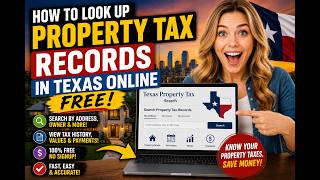 How to look up property tax records in Texas online free