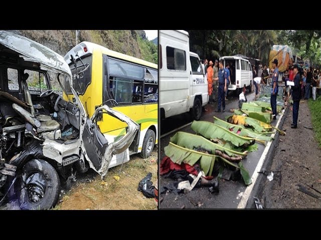 At least 19 dead, in multiple-vehicle collision in the Philippines class=