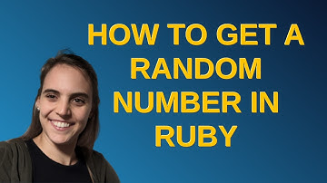 How to get a random number in Ruby