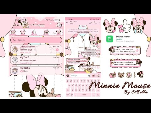 Minnie Mouse Theme || Make Your Android Cute || Whatsapp Delta Fouad || Special Disney 2022