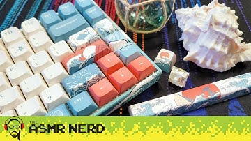 Tingly ASMR Unboxing & Typing ⌨ XVX M84 Coral Sea Keyboard Is BEAUTIFUL, But How Does It SOUND? 👂