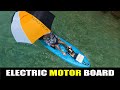 Prototype of new product - Inflatable Board with Foot Operated Electric Trolling Motor.