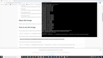 Установка mssql на docker