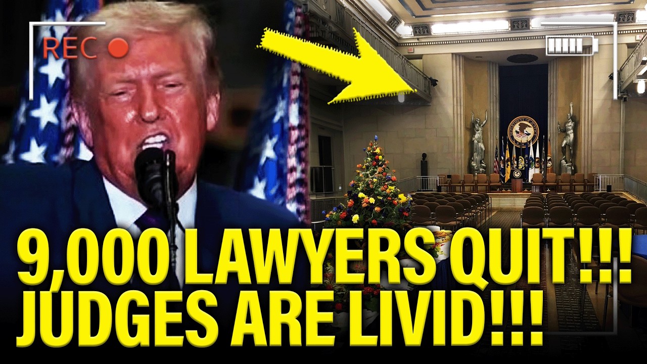Trump PANICS as 9,000 DOJ Lawyers QUIT…JUDGES ARE FURIOUS!!!!