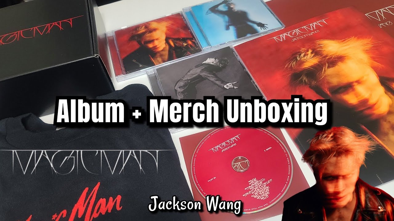Jackson Wang MAGIC MAN Album + MERCH Unboxing ✨️ U.S. Version 