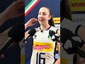 LA SODDISFAZIONE DI STELLA NERVINI POST 3-0 🆚 🇫🇷  #volleyball #pallavolo #lanazionale