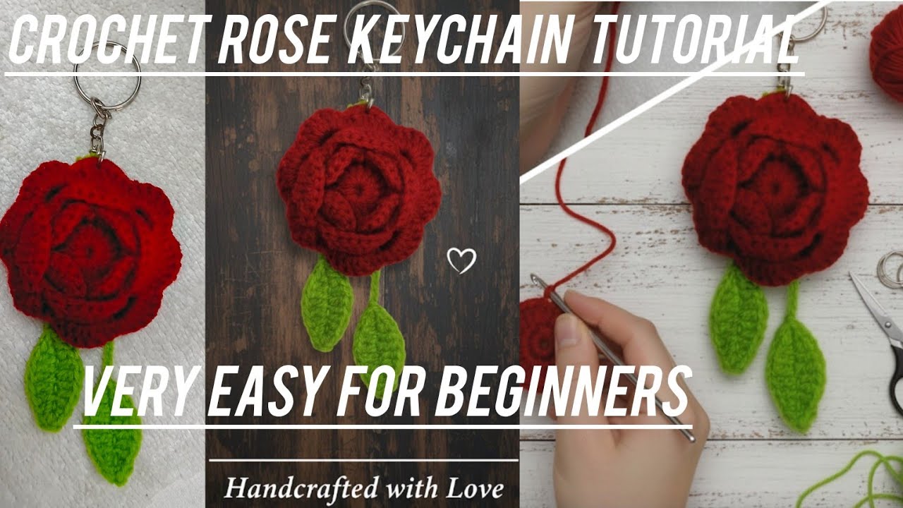 DIY Valentine's Day Special: Secret Rose Keychain Tutorial🌹✨