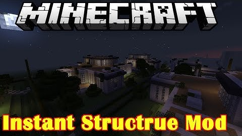 Instant Structure Mod - Minecraft: 1.7.10 | Amazing Houses Instantly | Mansions and Cabins |