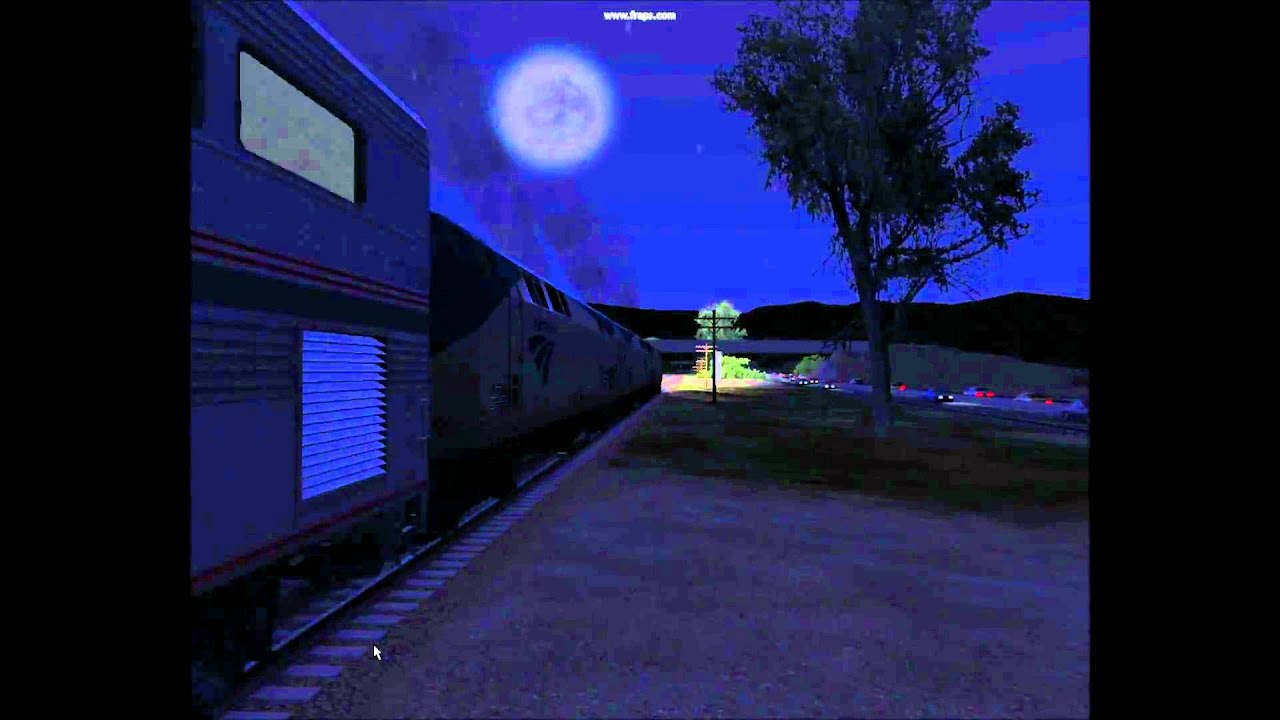Derailment of Amtrak Southwest Chief Train over Cajon Pass at Night