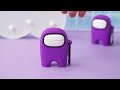 Чехол для AirPods1/2 "Among Us" фиолетовый