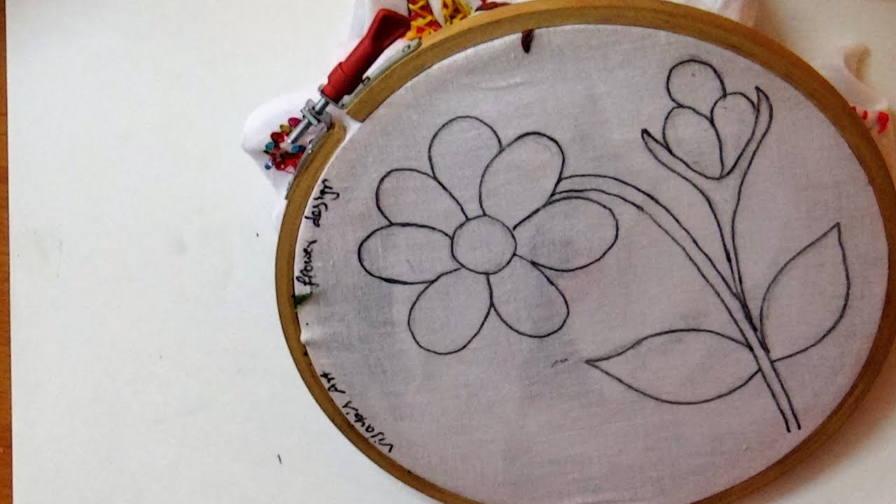 Sketch Design Beautiful And Simple Embroidery Designs Youtube