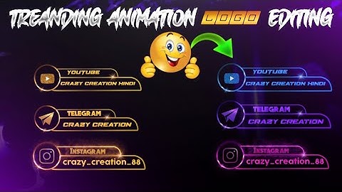 YouTube, instagram, telegram Animation logo video editing. kinemater 💡