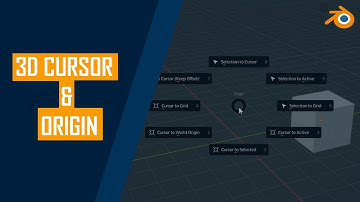 Blender 3.3.1 | 3D Cursor and Origin | #blendertutorial