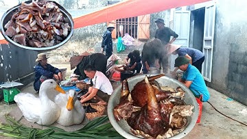 Bữa Cỗ Áp Rạp Đám Cưới Mời Cả Làng  Ngày Mưa Gió trên Quê Lúa Thái Bình