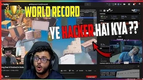 Scout@carryminati react getting over it world record😱😱😱😱😱
