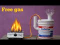 How to use free gas from garbage in paint drum