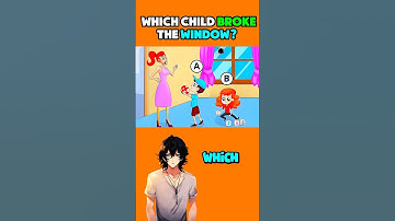Which child broke the window? #riddlechallenge #riddleaddict #logicpuzzles #riddleoftheday